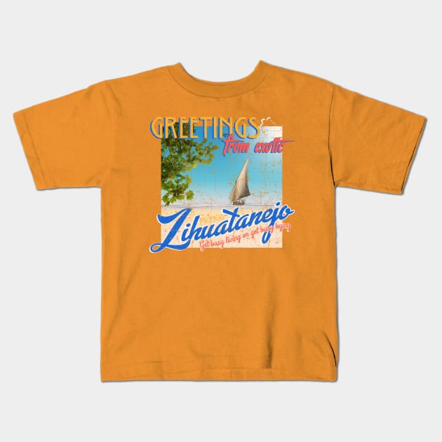 Greetings from ZIHUATANEJO from the Shawshank Redemption Kids T-Shirt by woodsman